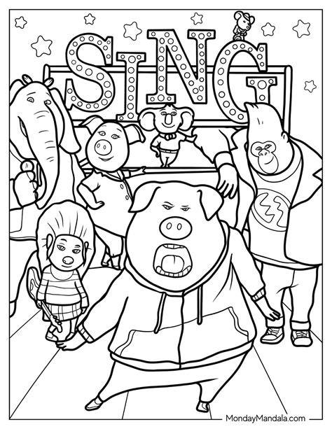 Sing Coloring Pages