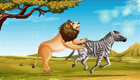 Singa dan Zebra