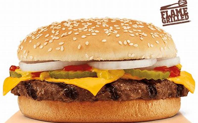 Single Quarter Pound King Burger Calories