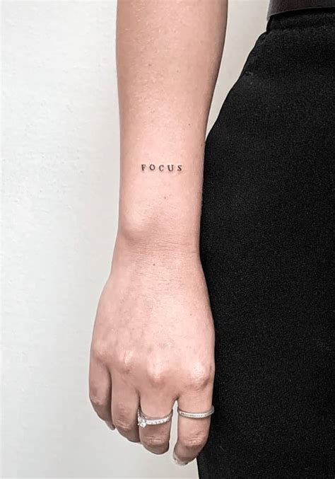 40 Charming One Word Tattoo Examples Sortra