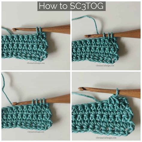 Single Crochet 3 Together