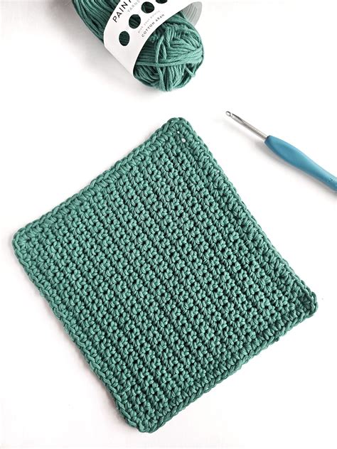 Single Crochet Dishcloth
