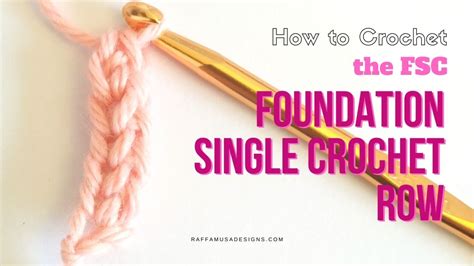 Single Crochet Foundation Row