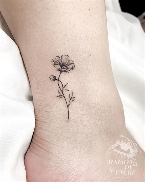 Single Flower Tattoo