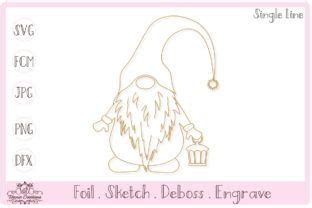 Download Single Line Gnome Commercial Use For Crafts