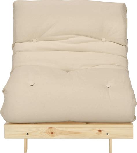 Single Pine Futon Sofa Bed With Mattress
