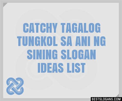 Sining In Tagalog