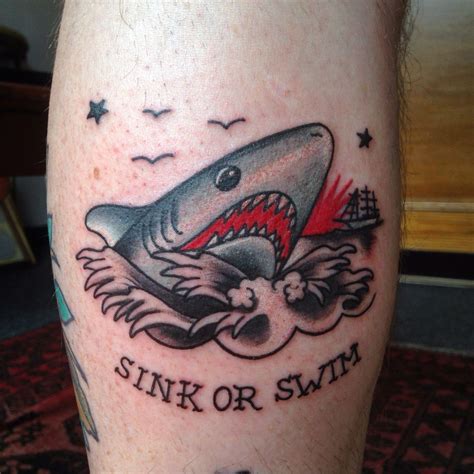 Tattoo by jay Leblanc Sink or swim tattoo, Tattoos, Body