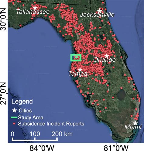 Sinkholes In Florida Map