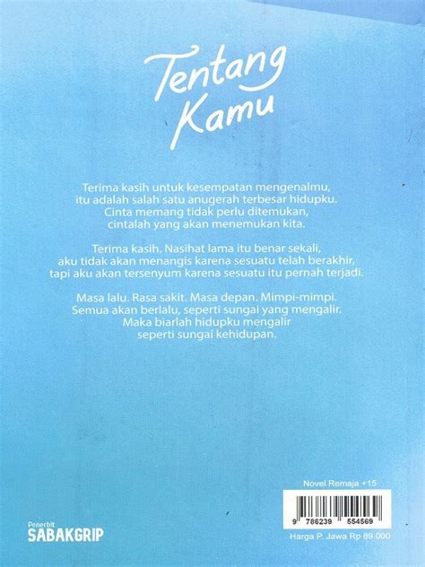 Sinopsis Buku Tentang Kamu Tere Liye