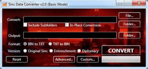 Sins Data Converter