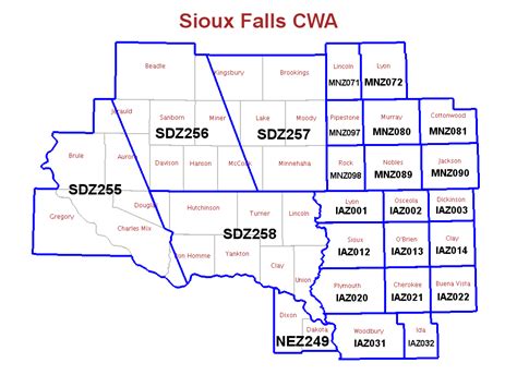 Zip Code Map For Sioux Falls Sd Lake Livingston State Park Map