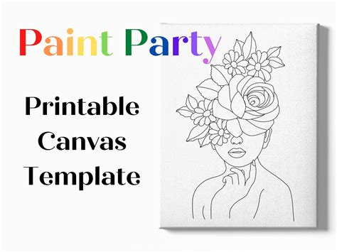 Sip And Paint Templates Free Printable