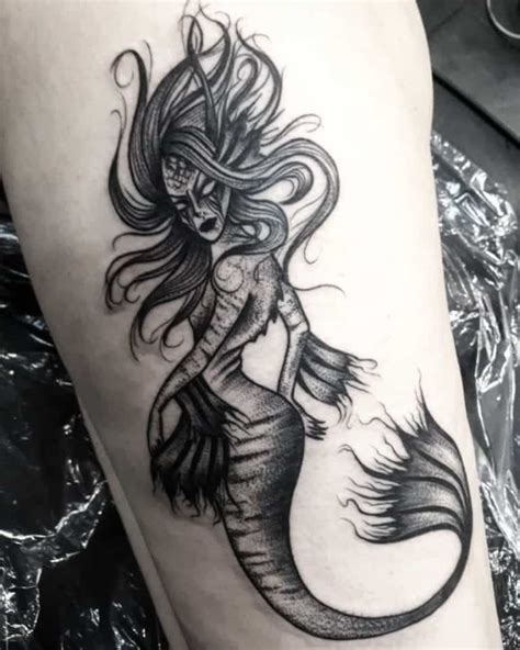 Siren Mermaid Tattoo