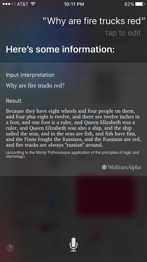 Siri Why Are Firetrucks Red