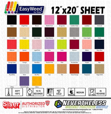 Siser Color Print Easy Htv Printable Vinyl