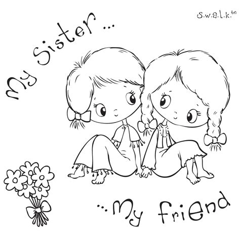 Sister Coloring Pages