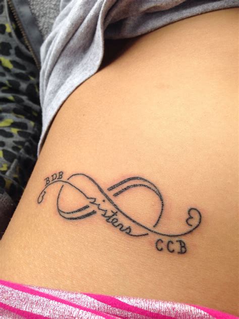 Pin by Amanda Chiado on tattoos Sister tattoo infinity