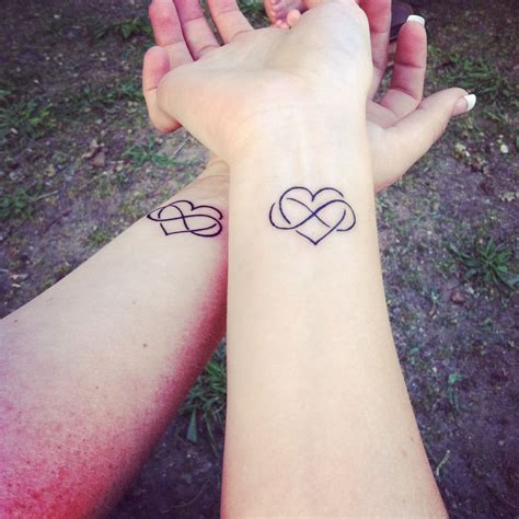 Sister Tattoos With Hearts