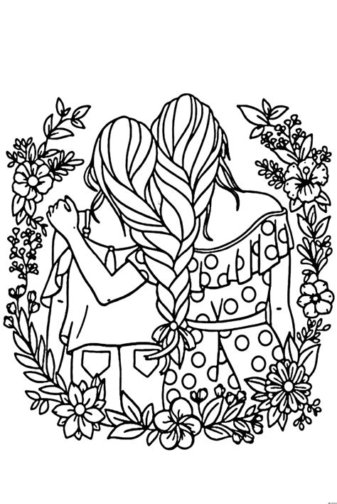 Sisters Forever Coloring Pages