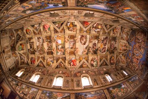 Sistine Chapel Ceiling at Night
