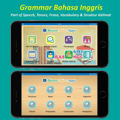 Siswa Menggunakan Aplikasi Grammar Bahasa Inggris