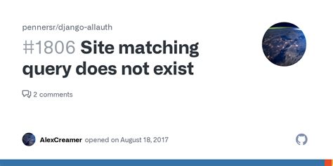 th?q=Site Matching Query Does Not Exist - Query Not Found: Fixing Site Matching Error