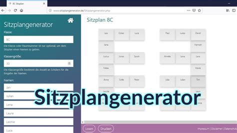 Sitzplatz Generator