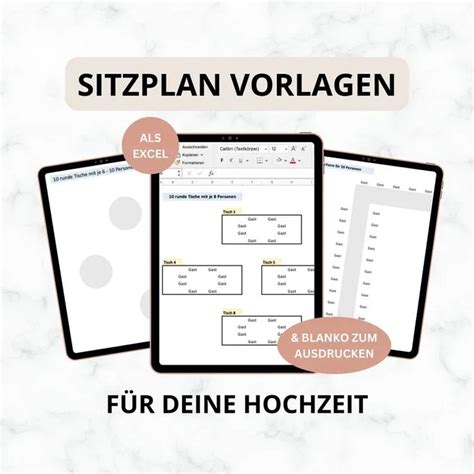 Sitzplatzplan Hochzeit