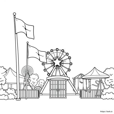Six Flags Over Texas Coloring Pages