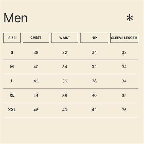 Size Chart For Men's Hats