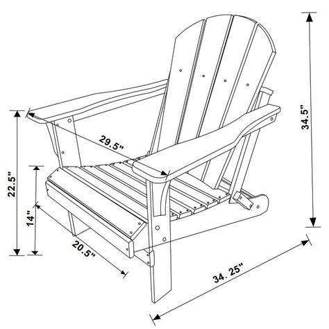 Size Of Adirondack Chair