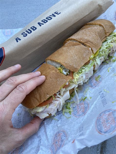 Size of a Jersey Mike's Giant Sub
