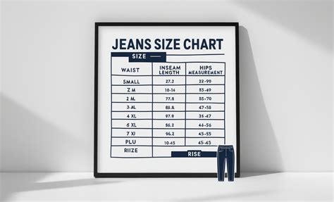 Sizing Chart For Jeans