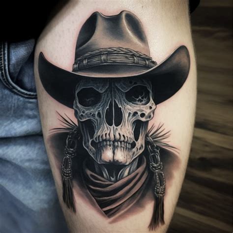 Skeleton Cowboy Tattoo