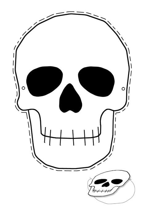 Skeleton Face Template