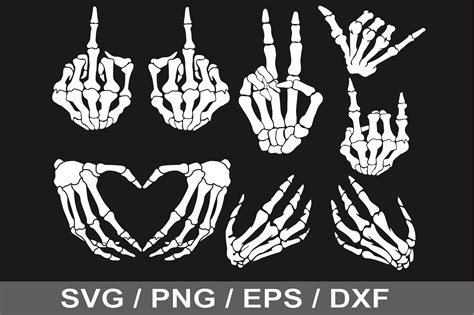 Unleash The Spooky Vibes with Our Hauntingly Beautiful Skeleton Hand SVG - Perfect for Halloween Décor and More!