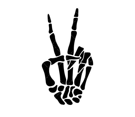 Unleashing the Spooky Vibes: Collect Free Skeleton Hand SVG Graphics Now!