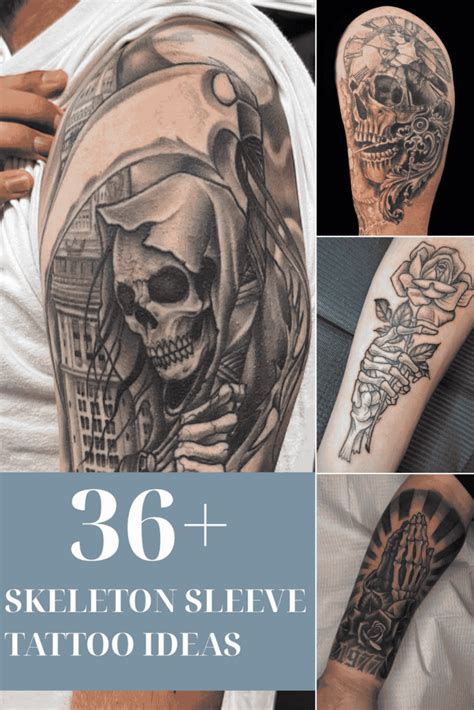 Skeleton Sleeve Tattoo