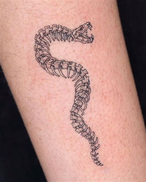 Skeleton Snake Tattoo