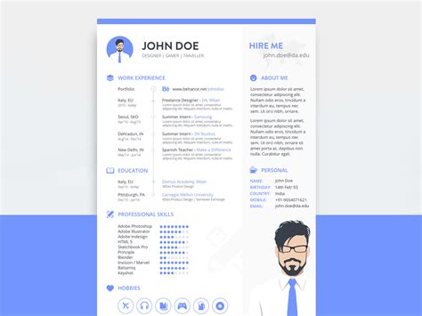 Sketch Resume Template
