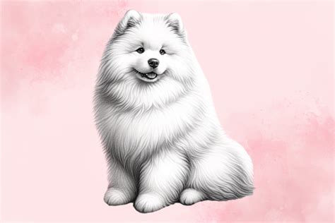 Samoyed Coloring Pages Dog draw, Samoyed dogs, Dog drawing