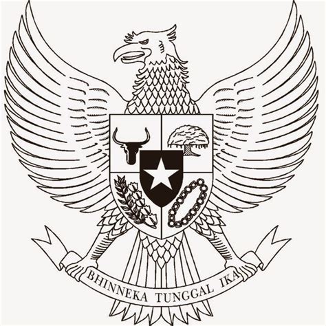 Sketsa Burung Garuda