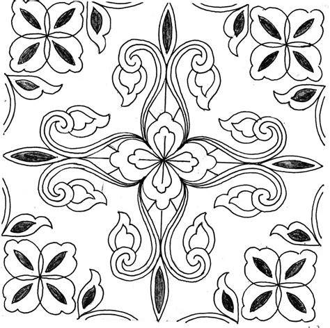 Sketsa Desain Batik
