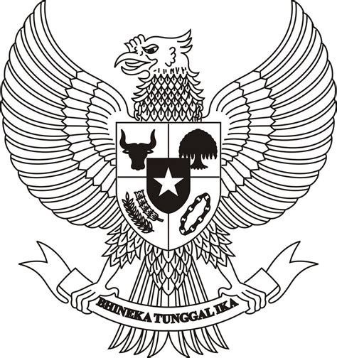 Sketsa Gambar Garuda