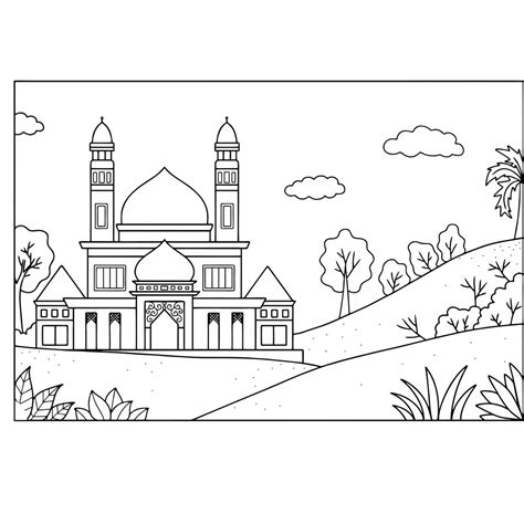 Sketsa Gambar Islami