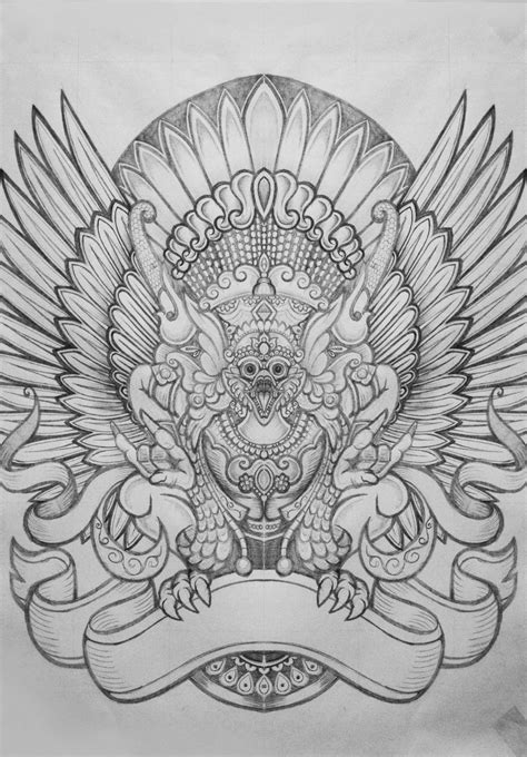 Sketsa Garuda Bali