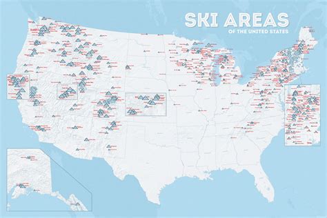 Ski Resorts United States Map