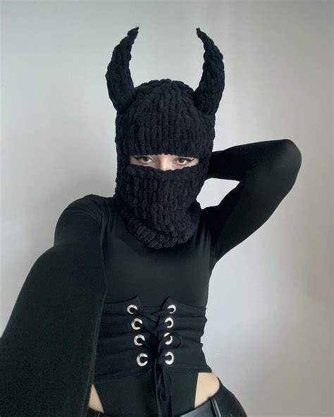 Ski Mask With Horns