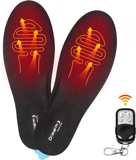 2x USB Battery Electric Heated Insoles Winter Shoes Foot Warmer Ski